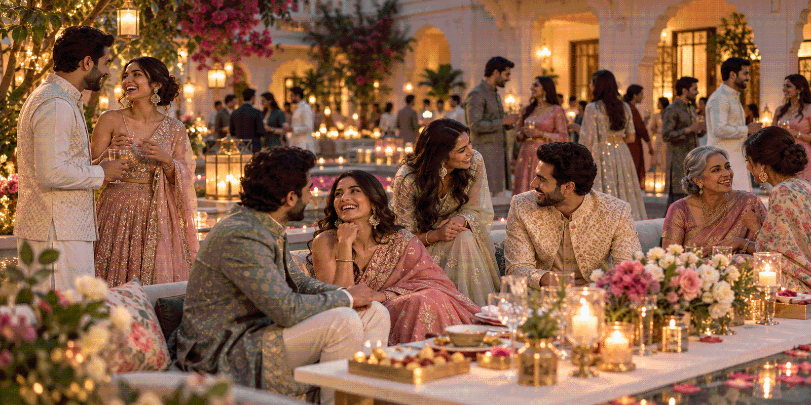 Guests enjoying a warm, intimate celebration